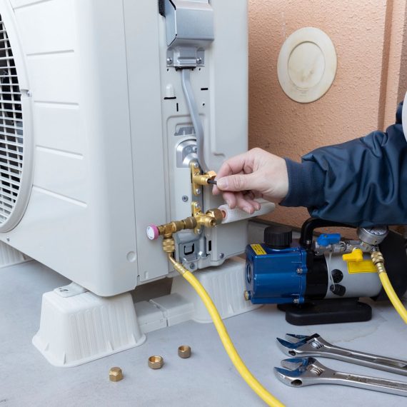 エアコン室外機設置